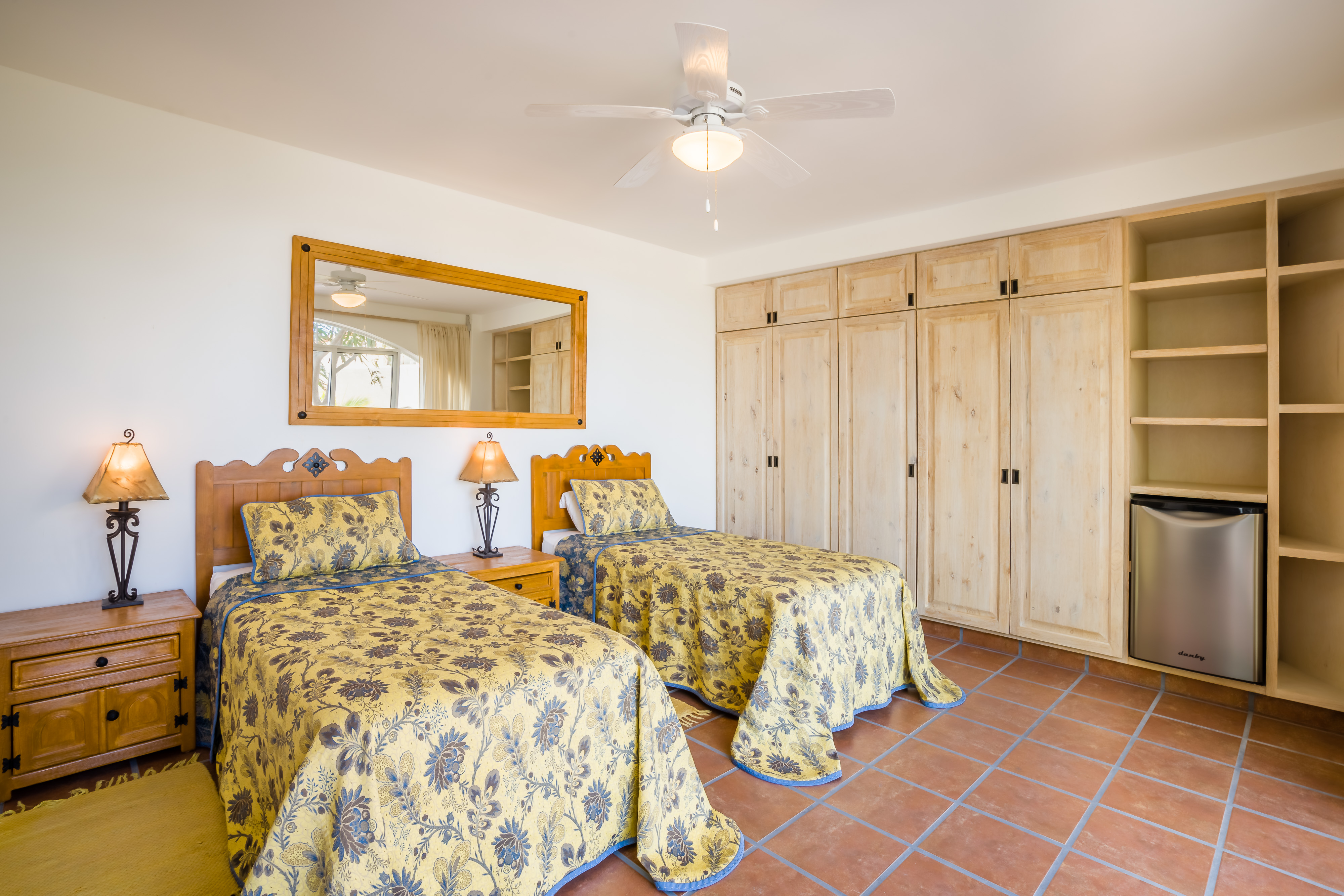 Bedroom 5 and frig